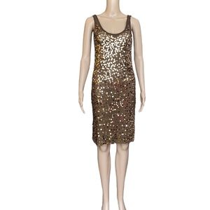 By Malene Birger Sleeveless Sequin Mini Bodycon Cocktail Dress